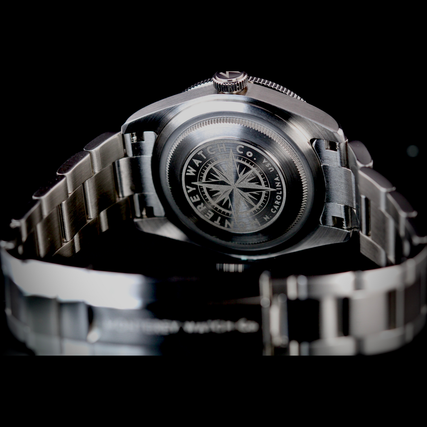 Monterey Watch Co Sea Phantom with black dial and stealth diver aesthetic.
