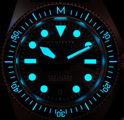 Monterey Watch Co Sea Siren with elegant design and aquatic details.