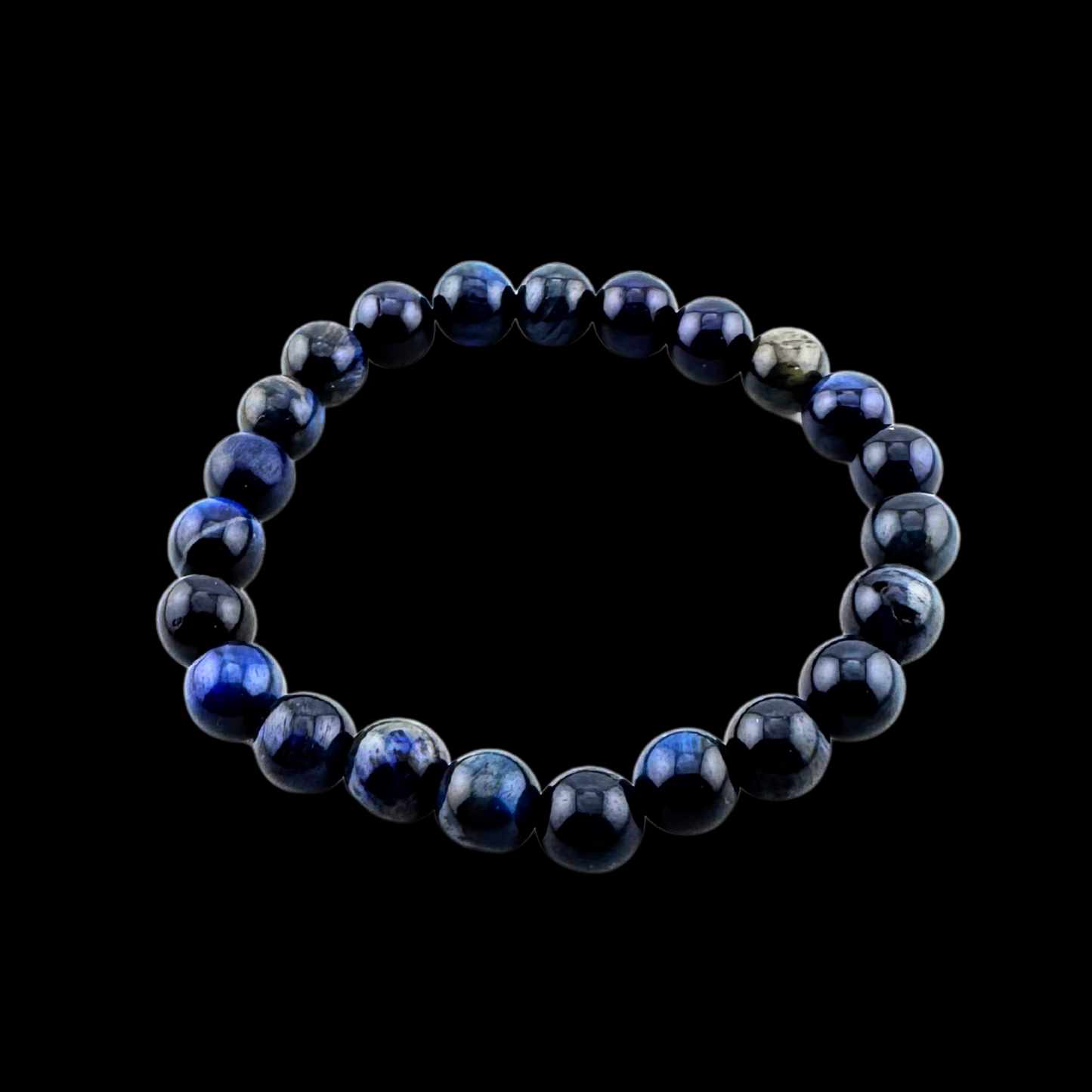 Blue lapis bead stacking bracelet