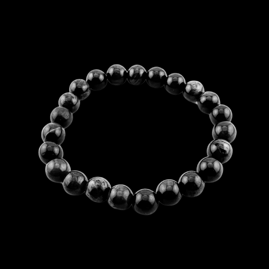 Black onyx bead stacking bracelet