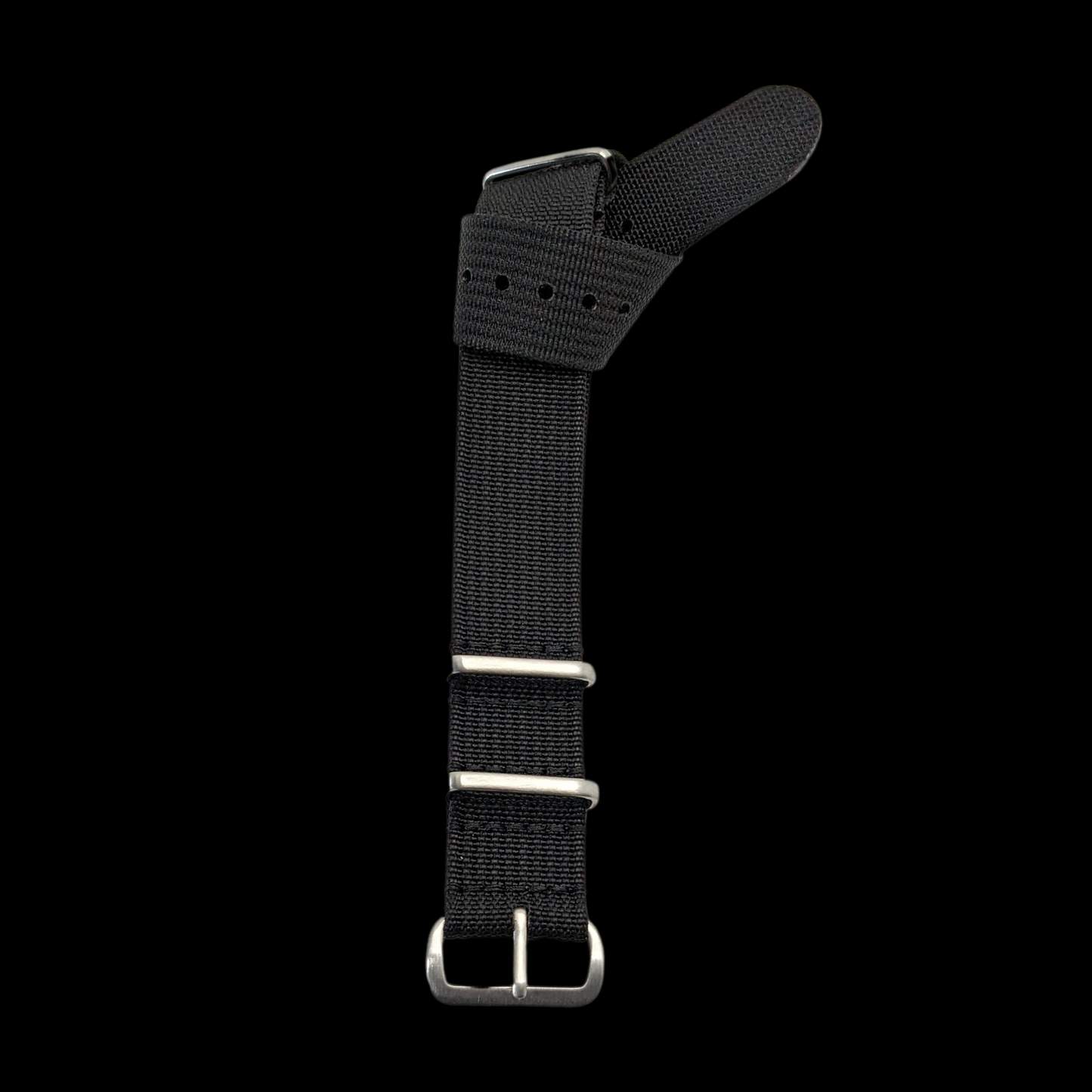 Black MILTAC 20mm fabric strap