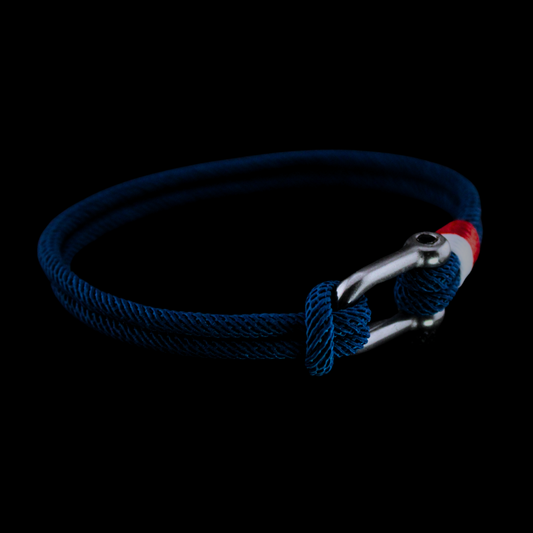 Blue sailing cord bracelet