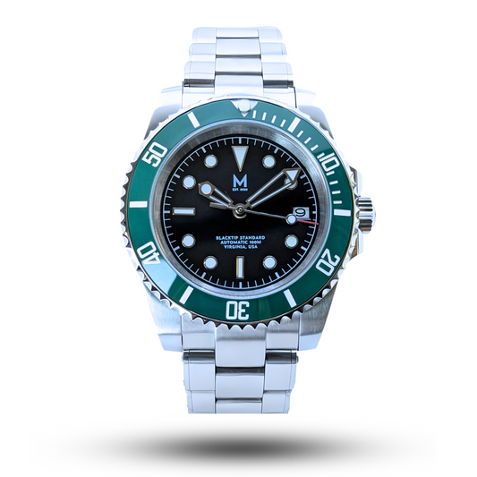 Monterey Watch Co: The Blacktip Standard Deep Green Special Edition Stylish Watch 