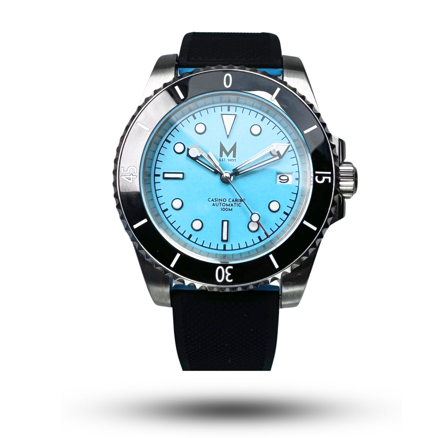 Luxury Watch | The Casino Caribe Diver Branded Timepiece | Monterey Watch Co 